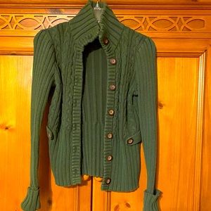 Eddie Bauer Cable Knit Button Down sweater